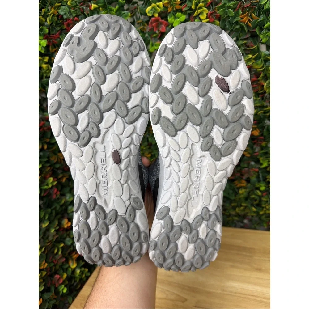 MERRELL Cloud Moc KnitStyle Sneakers Gray Slip On Shoes J003223 Men's 9 Lightwei